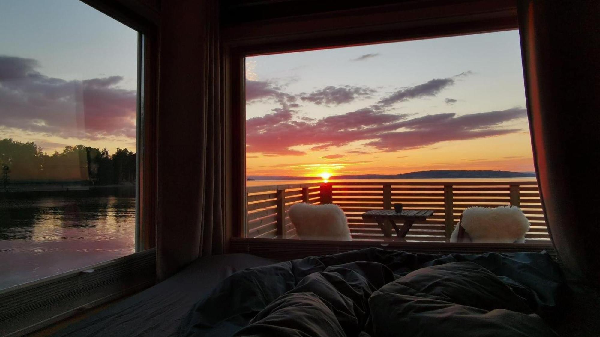 Idylliske Evjua Ved Mjosa Hotel Skreia Kültér fotó